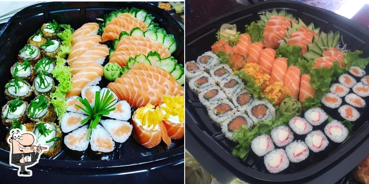 Prove diferentes opções de sushi