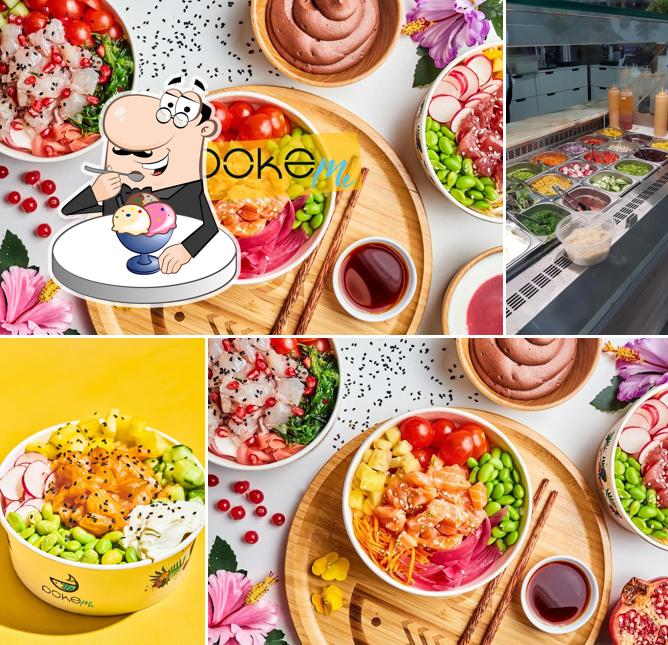 POKE ME 11e sert une sélection de plats sucrés