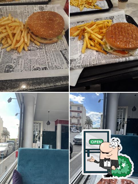 La extérieur et nourriture du restaurant