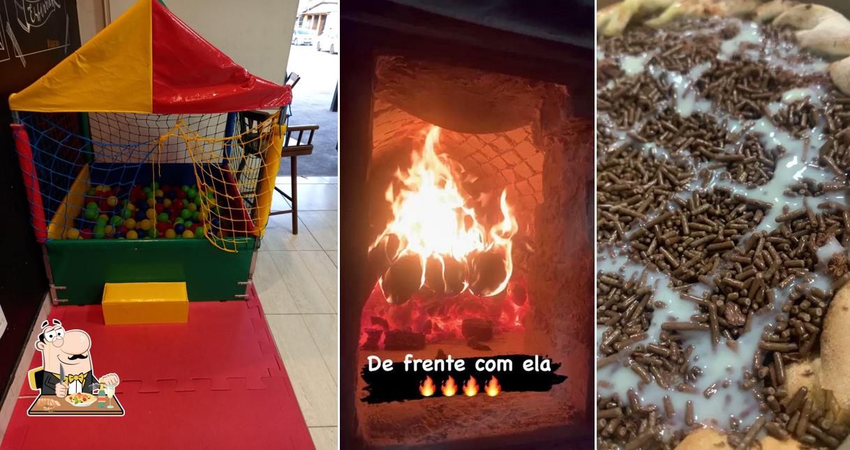 Comida em Skina da Pizza