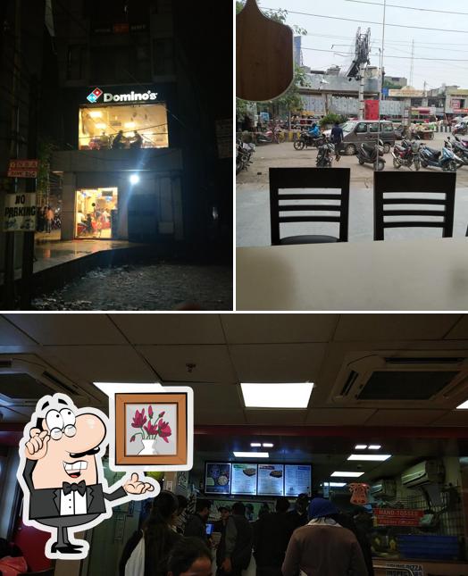 The interior of Domino's Pizza Civil Lines , Bareilly