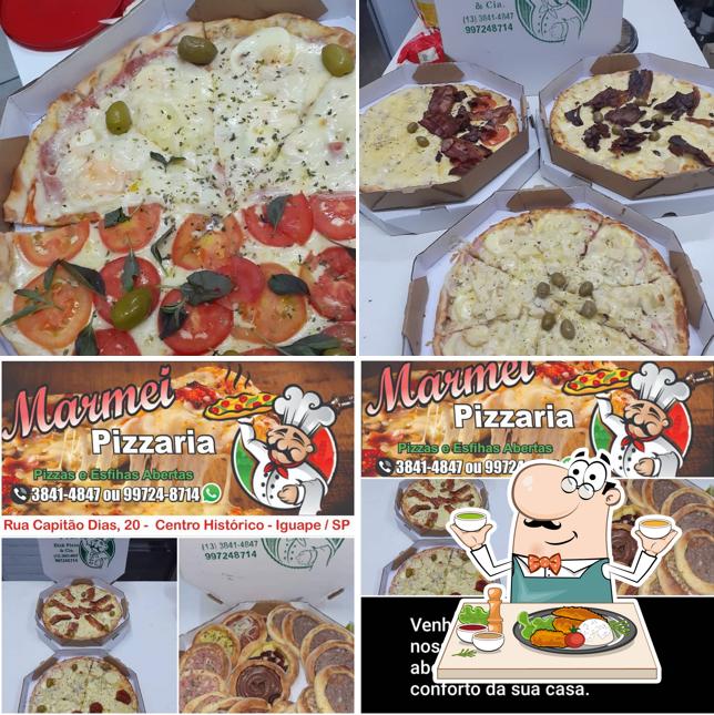 Comida em Pizzaria Marmei