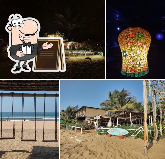 Check out how Sunset Cafe Beach Stay Gokarna looks outside