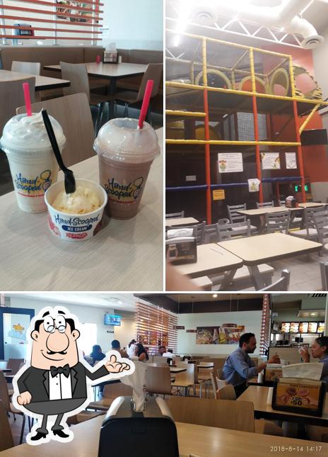 The interior of Carl's Jr