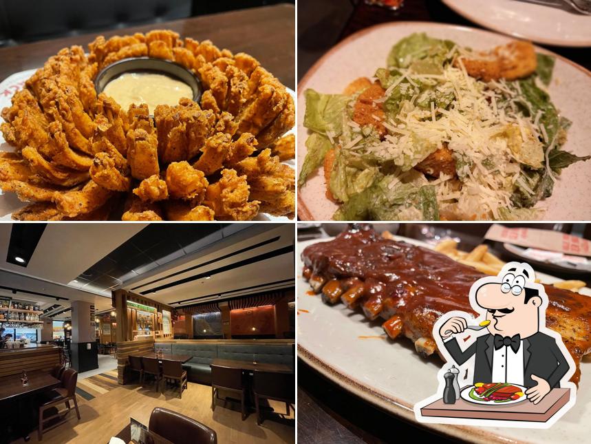 Comida em Restaurante Outback Steakhouse