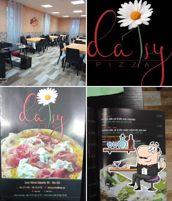 Gli interni di Daisy Pizza