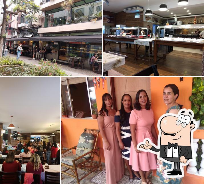 O interior do Restaurante Dona Lena