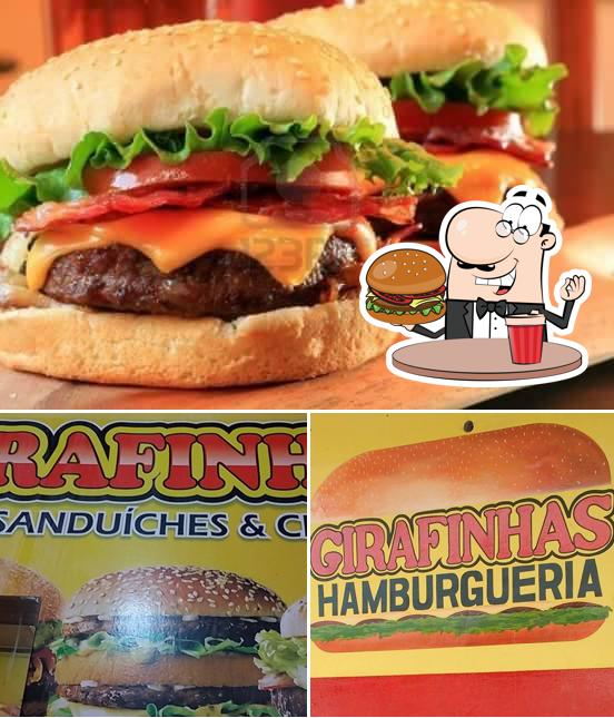 Experimente um hambúrguer no Girafinhas Hamburgueria