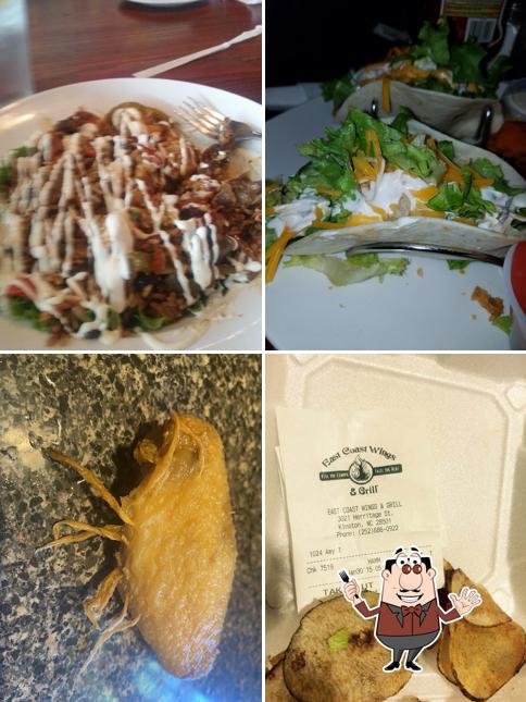East Coast Wings + Grill in Kinston Restaurant menu and reviews