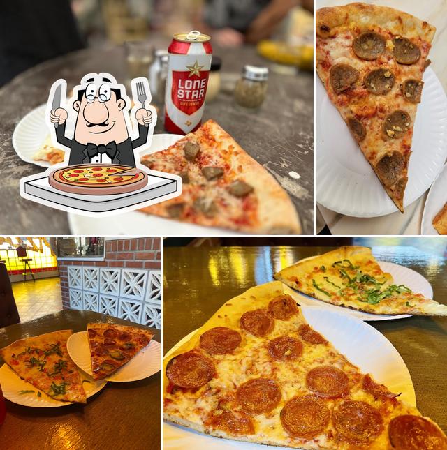 At Home Slice Pizza, you can enjoy pizza