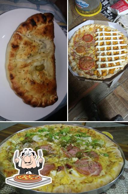 Escolha pizza no MC BURGUERIA & PIZZARIA