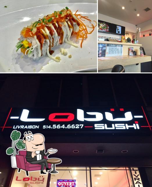 Voici la photo représentant la intérieur et fruit de mer sur Lobü Sushi