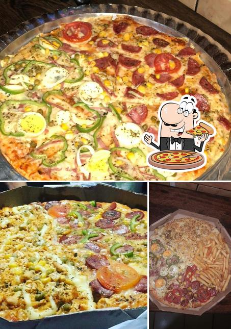 Escolha diferentes estilos de pizza