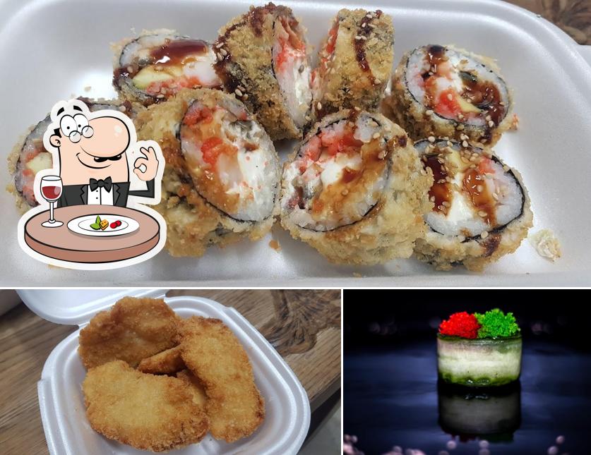 Снимок, на котором видны еда и напитки в Sushi24h