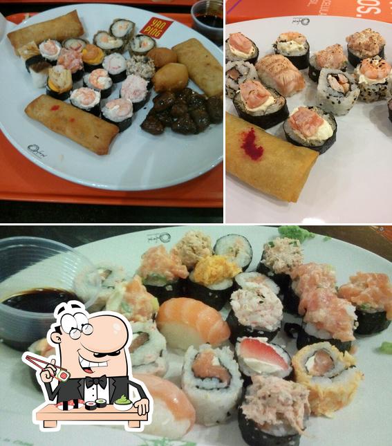 Peça diversas opções de sushi