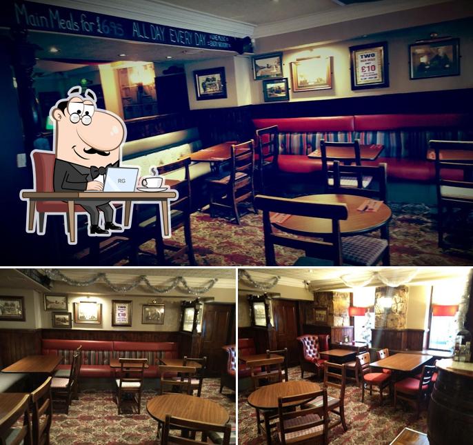 The interior of The Crown Inn