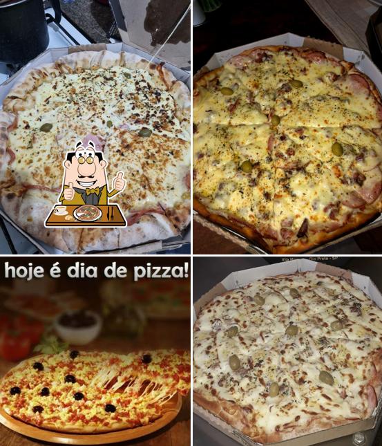 Peça diversos variedades de pizza