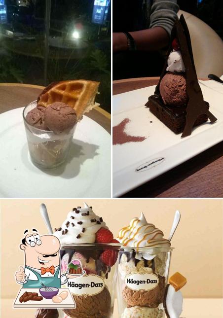 Haagen-Dazs provides a selection of desserts