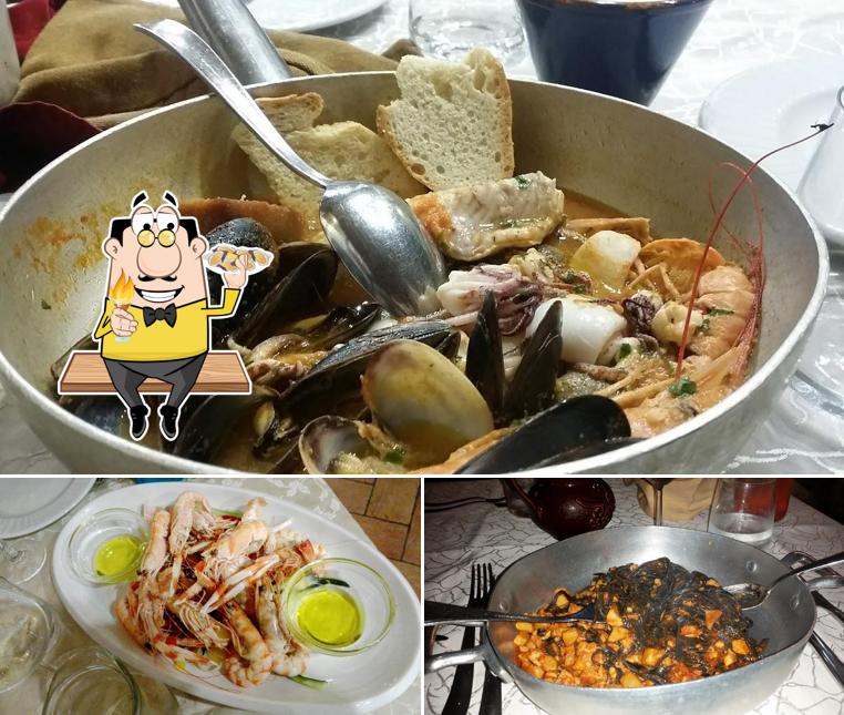 Prueba las distintas comidas con marisco que te ofrecen en Antica Locanda da Luca