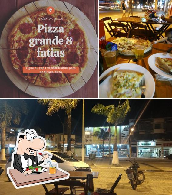 A Casa da Pizza se destaca pelo comida e interior