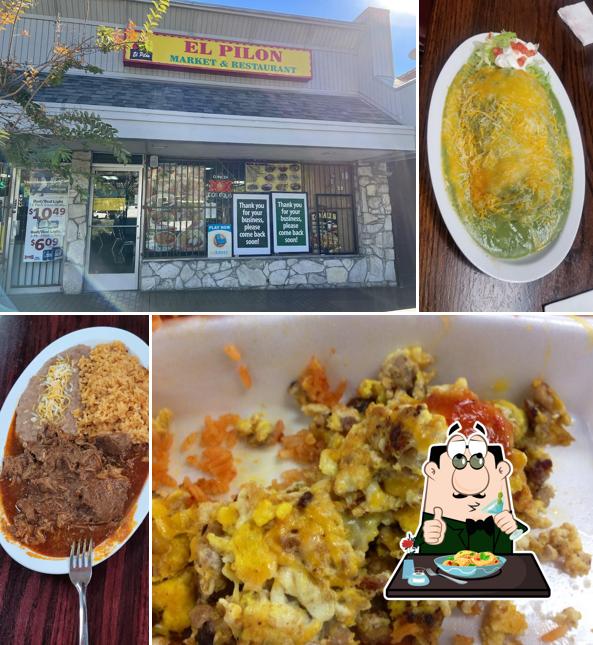 Food at El Pilon Market & Restaurant