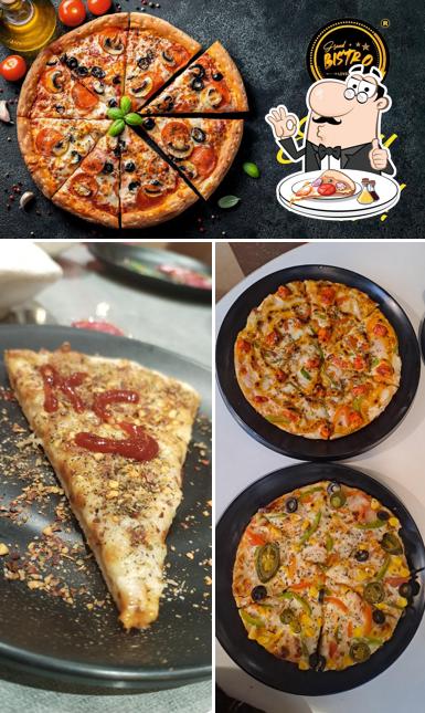 Try out pizza at Grand Bistro