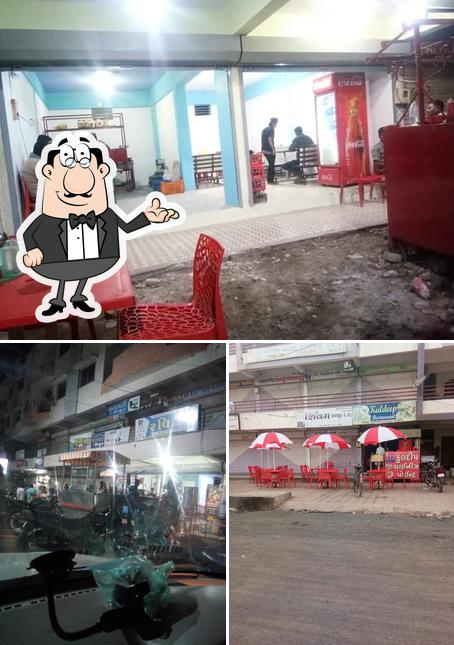 The interior of Kuldeep Fast Food Dhanduka