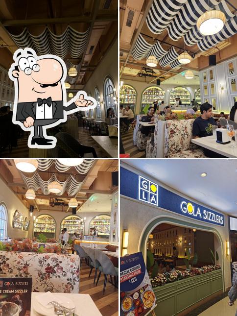 The interior of Gola Sizzlers