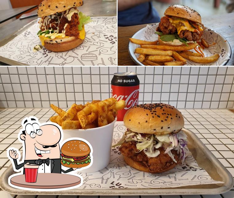 Treat yourself to a burger at Lucky Egg Fried Chicken