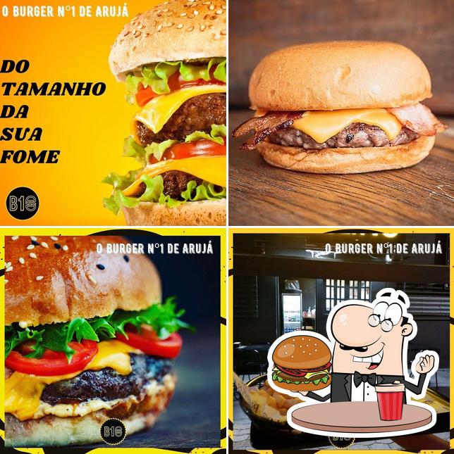 Delicie-se com um hambúrguer no Burger 10