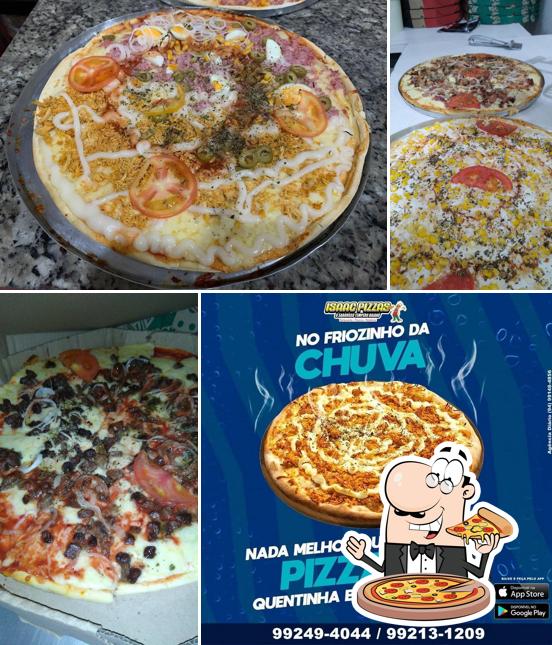 Escolha pizza no Isaac Pizzas