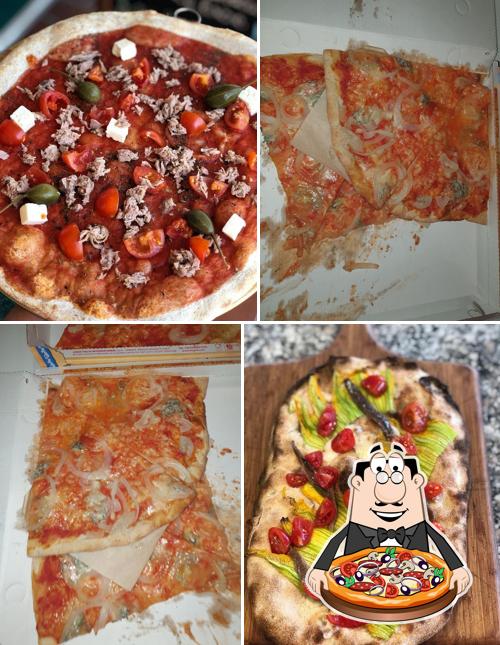 A Pizzeria Kiss Pizza, puoi ordinare una bella pizza