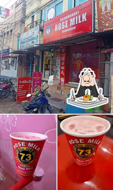 Food at Rajahmundry rosemilk