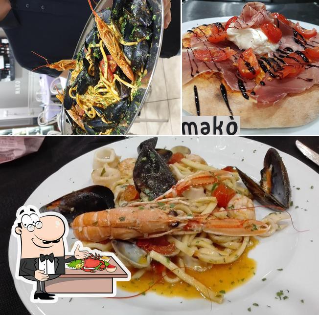 Get different seafood meals offered by Trattoria Pizzeria Makò