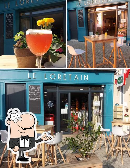 Among different things one can find interior and beverage at Le Loretain