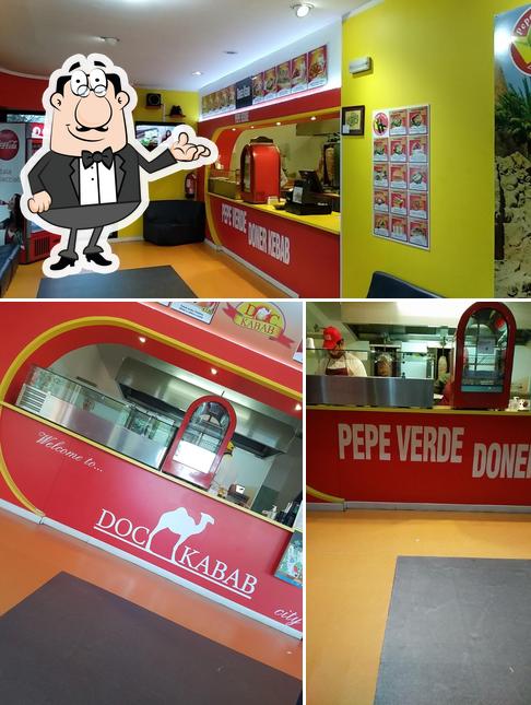 L'intérieur de Doner kebab