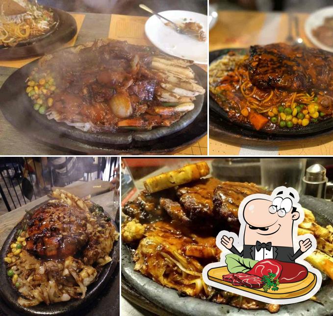 Get meat dishes at Yana Sizzlers & Wok