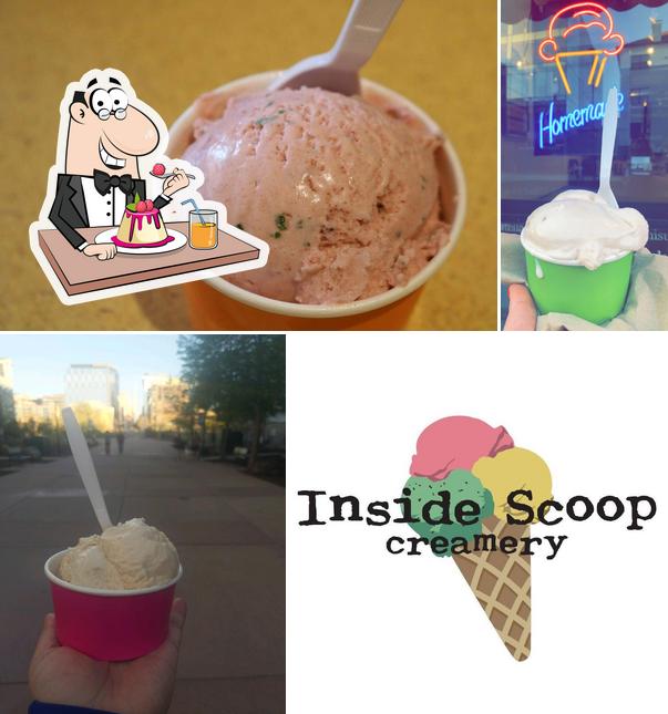 Inside Scoop Creamery, 1535 Platte St in Denver Restaurant menu and