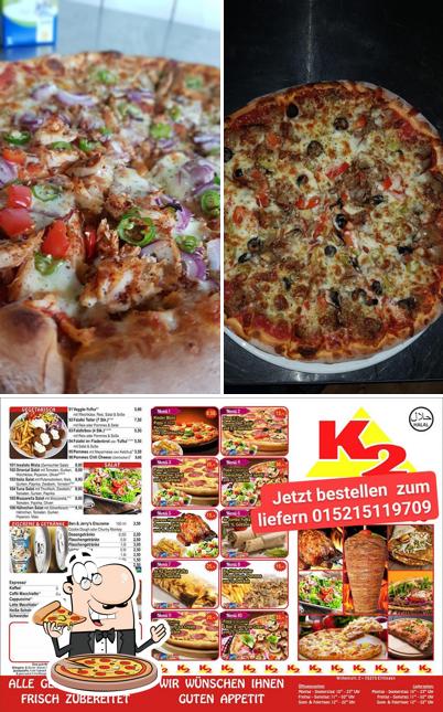 Essayez des pizzas à K2 kebab & pizza Karlsruhe