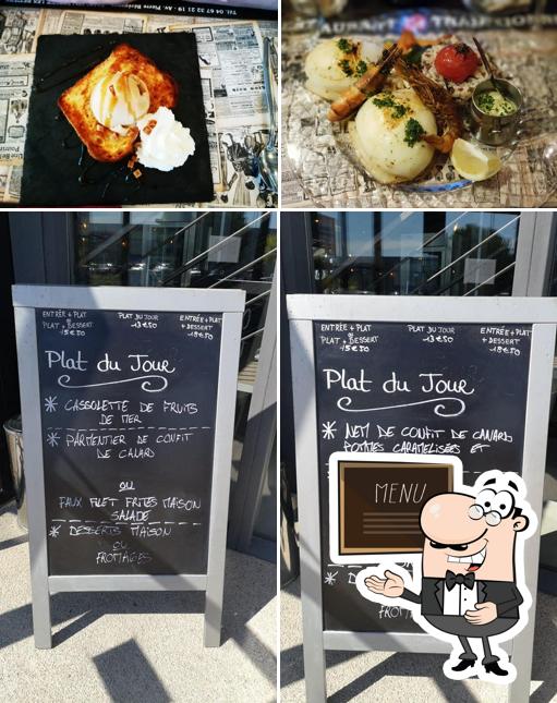 Restaurant Le Traditionnel offre un tableau affichant le menu