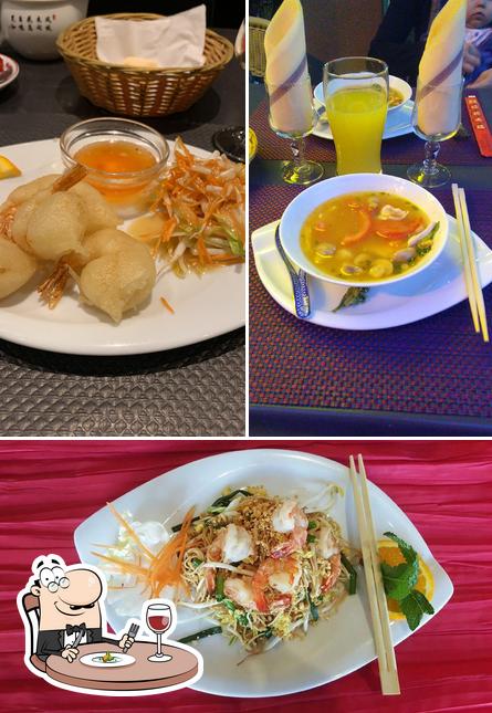 Comida en Restaurant Thai