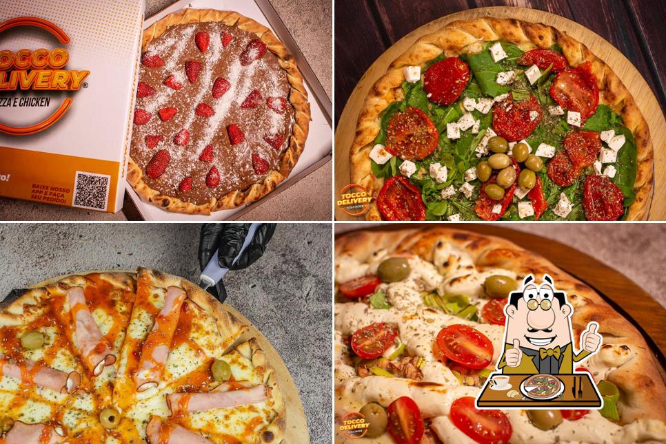No Tocco Pizza Chicken - Santos Pizzaria Frango no Balde Beirute Porções, você pode conseguir pizza