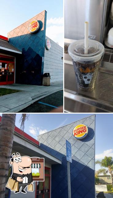 The image of exterior and beverage at Burger King