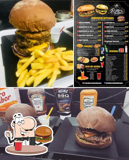 Consiga um hambúrguer no Brothers in law burger