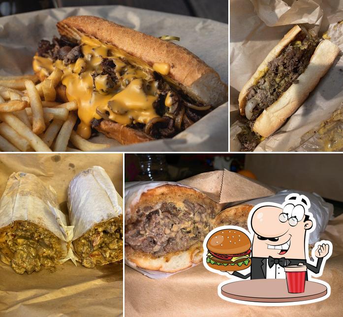 Try out a burger at Lil Joe's Cheesesteaks