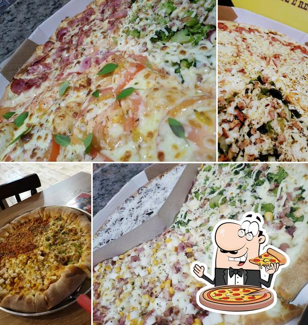 Escolha pizza no Nossa Pizza Ipê