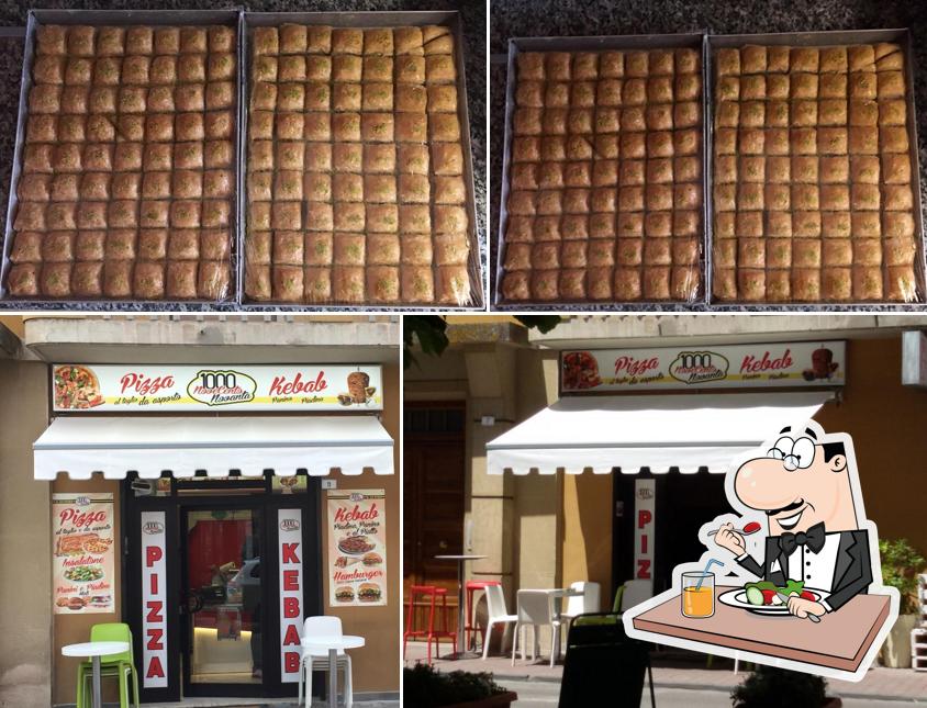 Questa è la immagine che presenta la cibo e interni di Pizza kebab 1990