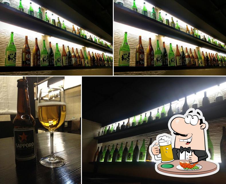 Restaurante Sake Himawari sirve un buen número de cervezas