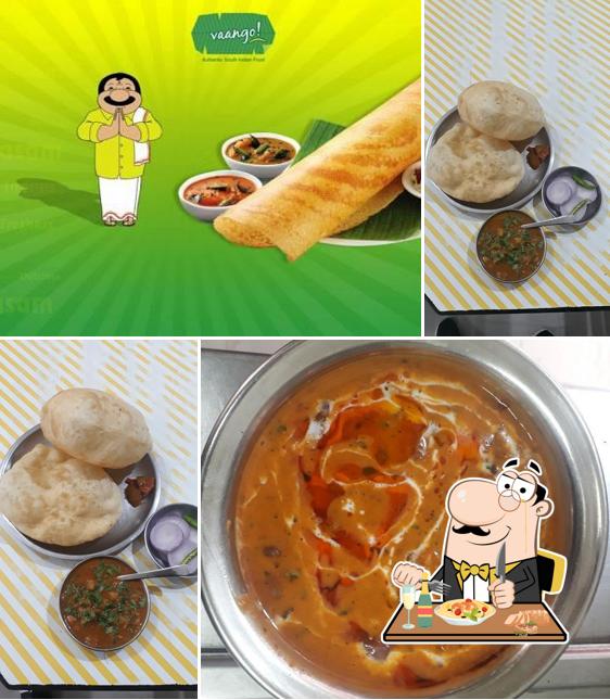 Food at Bindras' South Indian