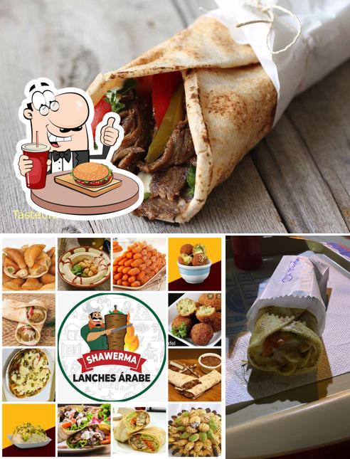 Experimente um hambúrguer no Shawerma Lanches Árabe